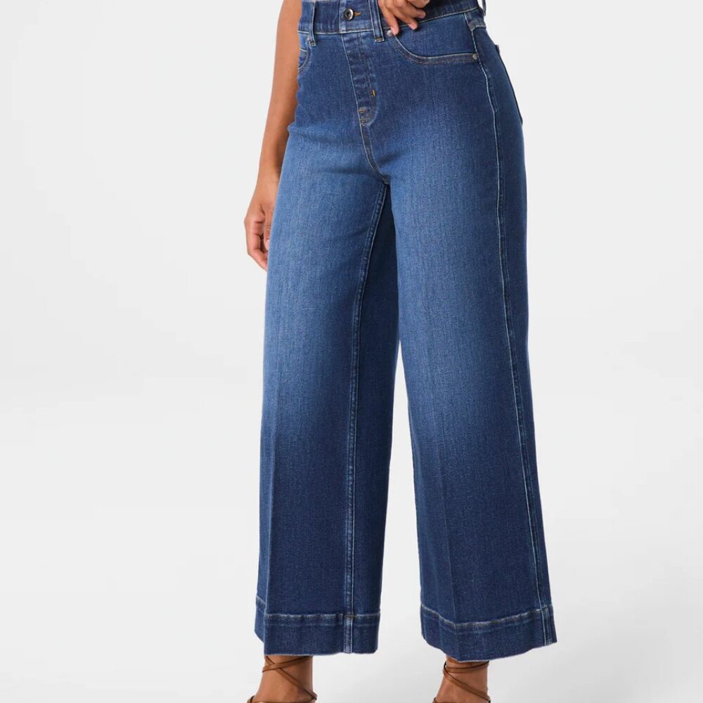 Spanx Cropped Wide Leg Jeans - NEVER WORN